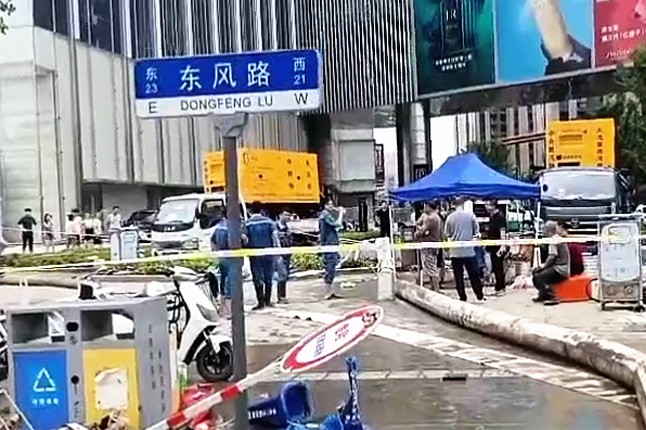 开云（中国）官方在线泵业排涝突击队在排涝现场